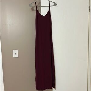 Ribbed Burgundy Midaxi Dress - Pink Blush Maternity